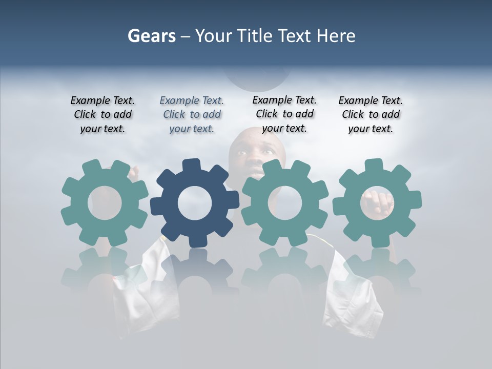 Sky Dribble Boy PowerPoint Template