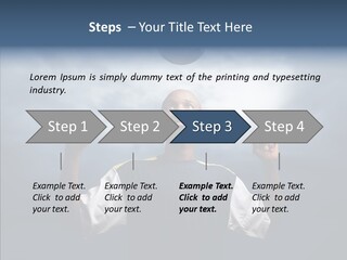 Sky Dribble Boy PowerPoint Template
