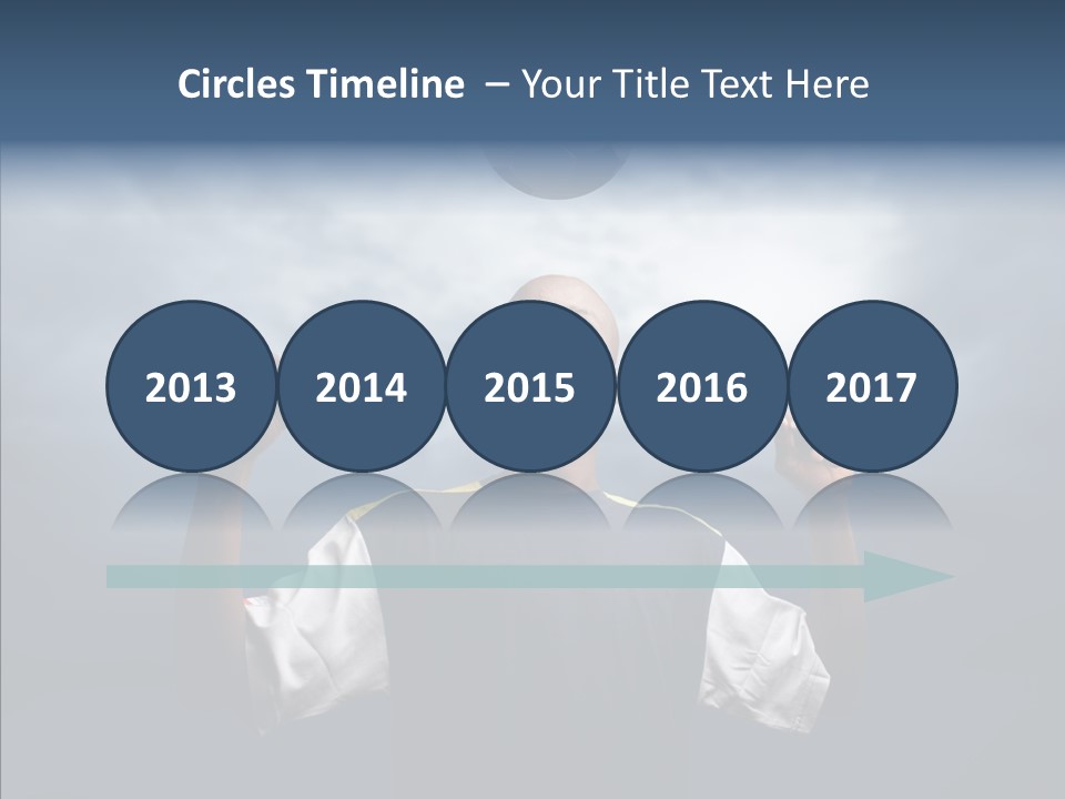 Sky Dribble Boy PowerPoint Template