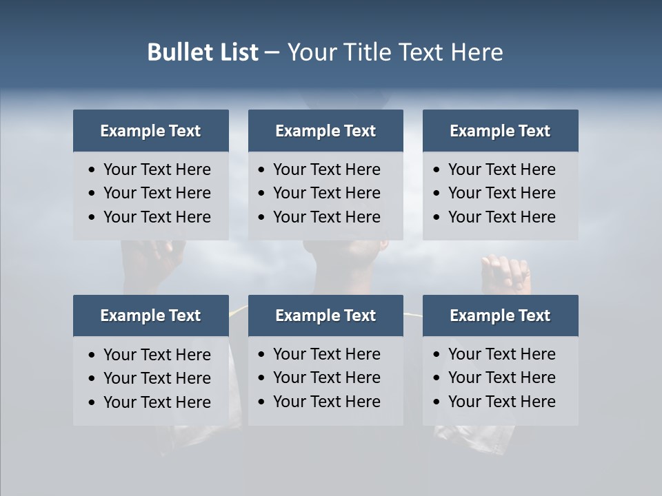 Sky Dribble Boy PowerPoint Template