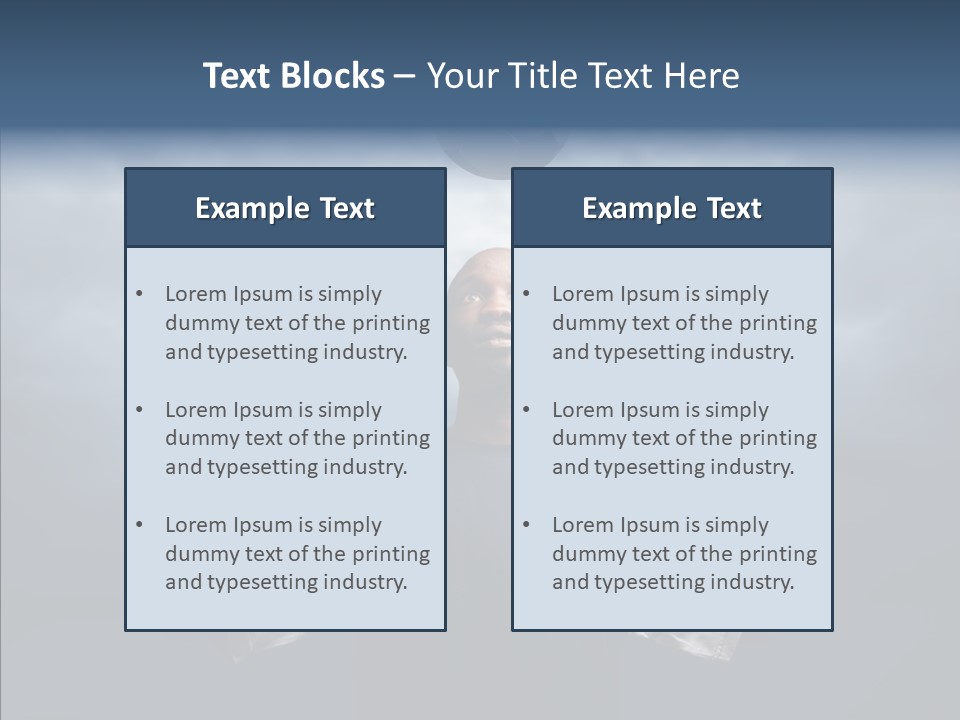 Sky Dribble Boy PowerPoint Template