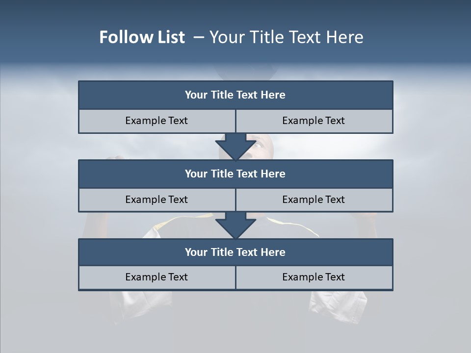Sky Dribble Boy PowerPoint Template