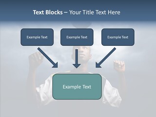 Sky Dribble Boy PowerPoint Template