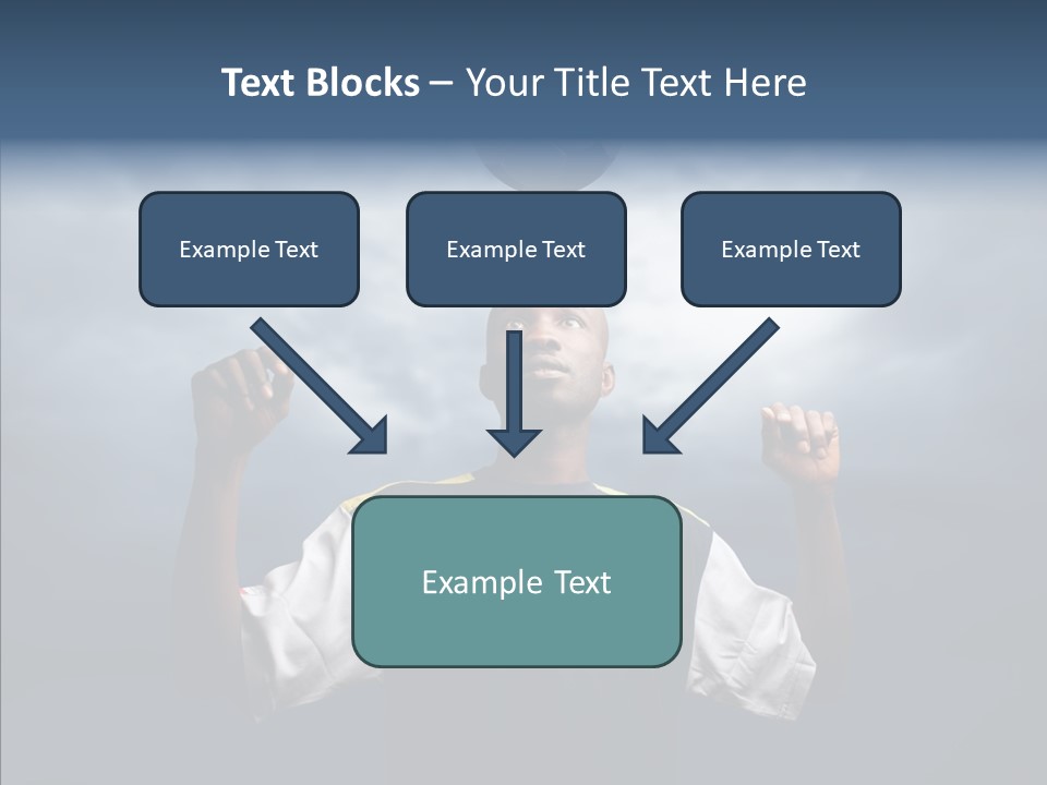 Sky Dribble Boy PowerPoint Template