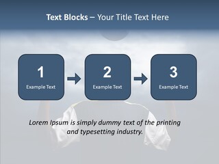 Sky Dribble Boy PowerPoint Template