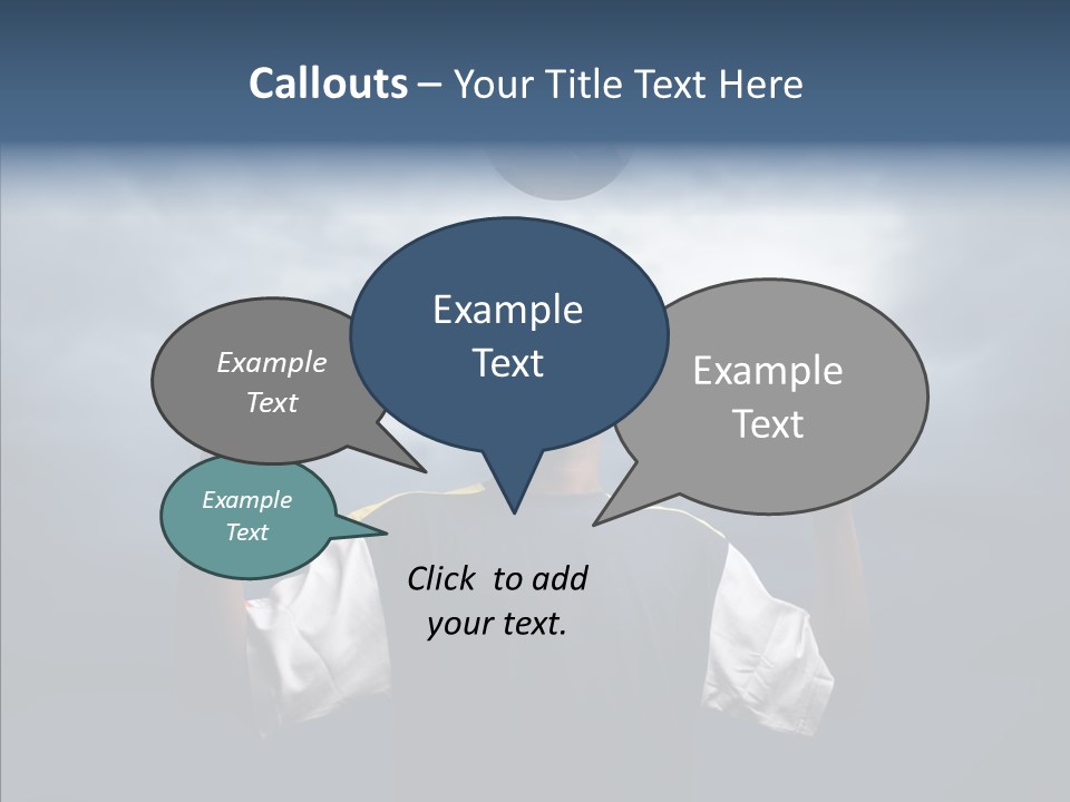 Sky Dribble Boy PowerPoint Template