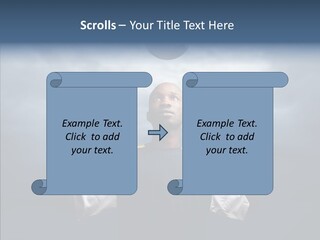 Sky Dribble Boy PowerPoint Template