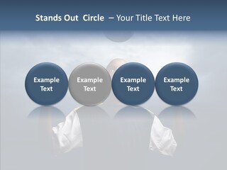 Sky Dribble Boy PowerPoint Template