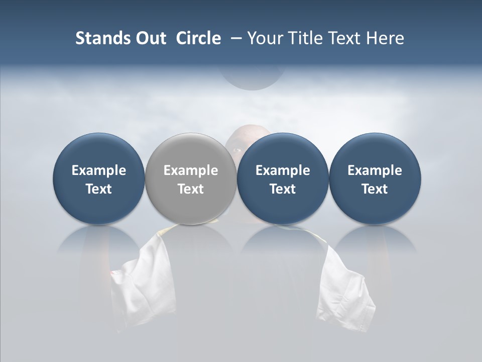 Sky Dribble Boy PowerPoint Template