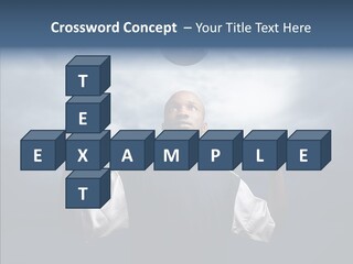 Sky Dribble Boy PowerPoint Template