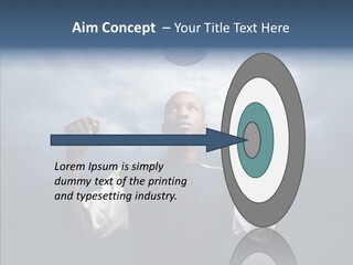 Sky Dribble Boy PowerPoint Template