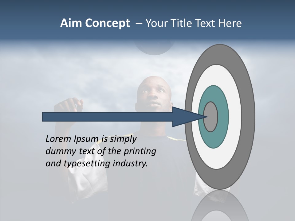 Sky Dribble Boy PowerPoint Template