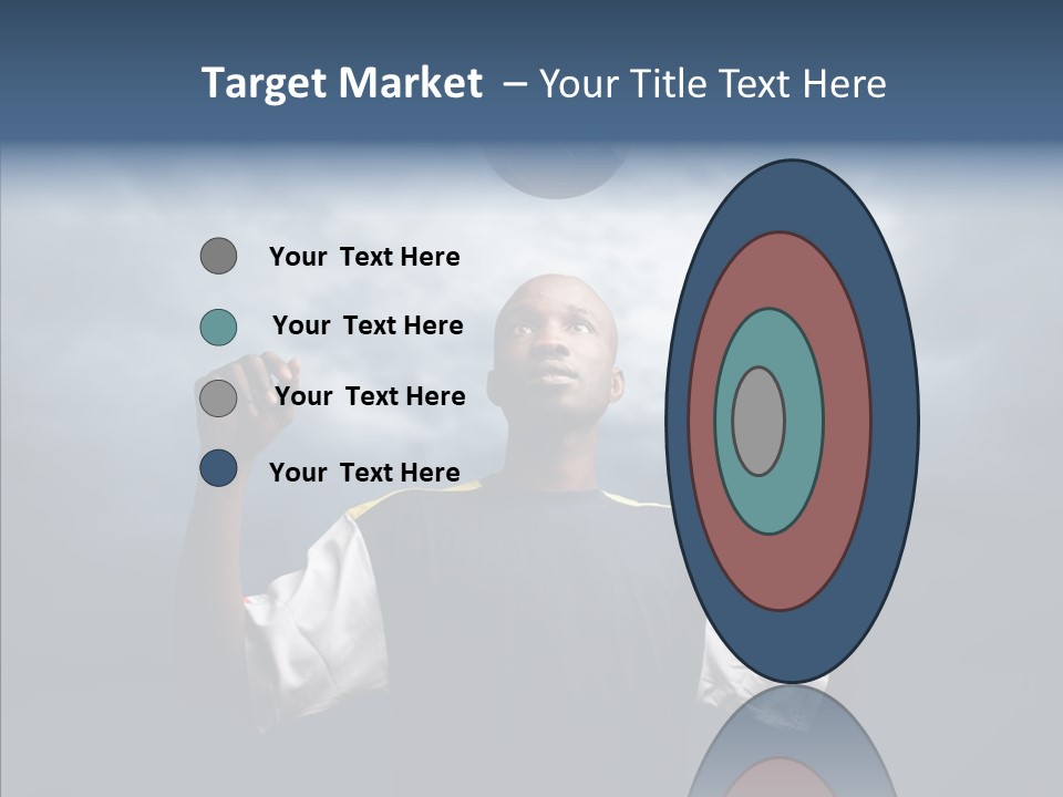 Sky Dribble Boy PowerPoint Template