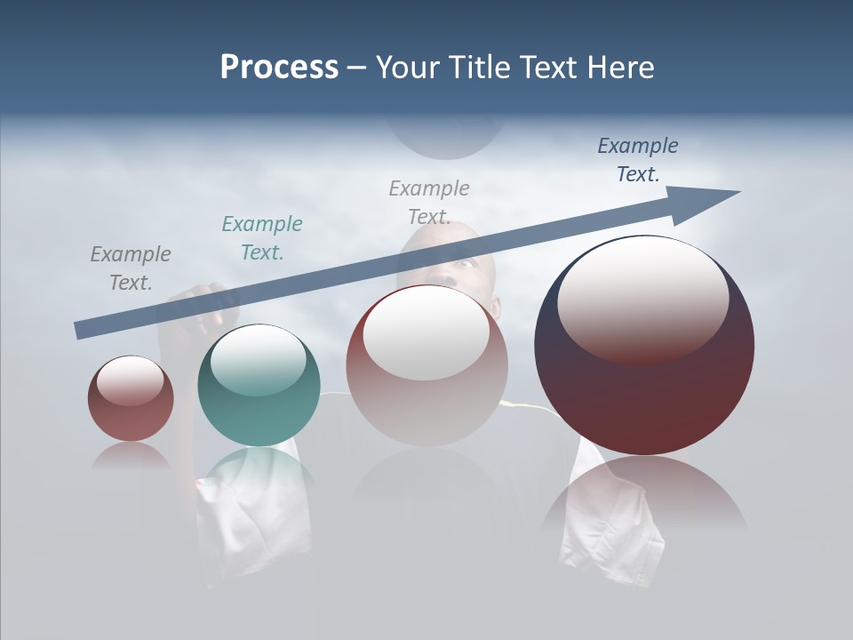 Sky Dribble Boy PowerPoint Template