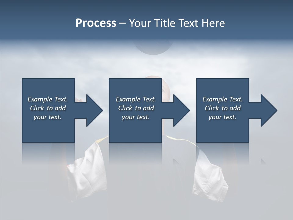 Sky Dribble Boy PowerPoint Template