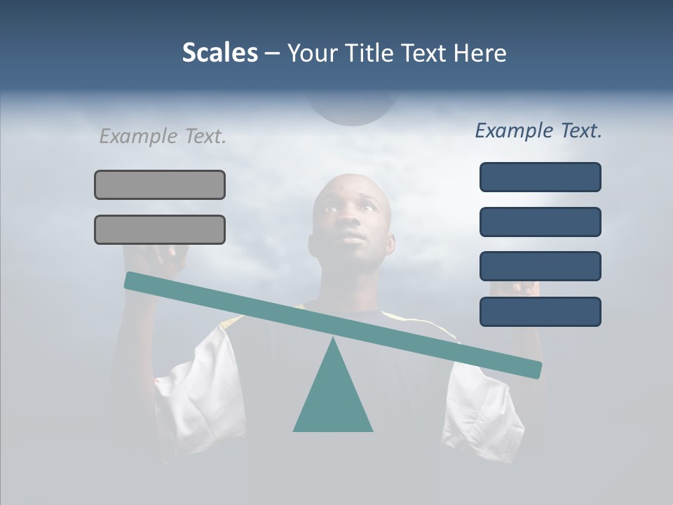 Sky Dribble Boy PowerPoint Template