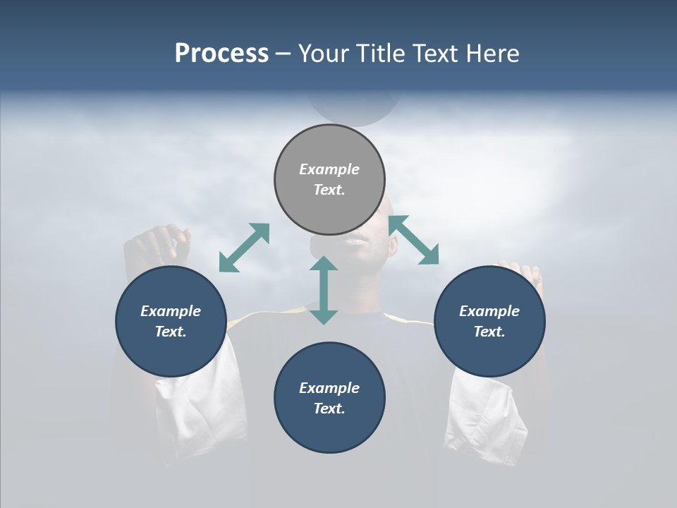 Sky Dribble Boy PowerPoint Template
