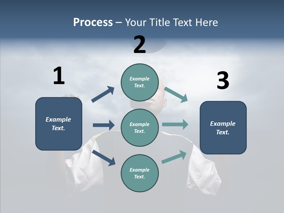 Sky Dribble Boy PowerPoint Template