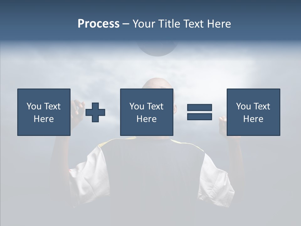 Sky Dribble Boy PowerPoint Template