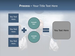 Sky Dribble Boy PowerPoint Template