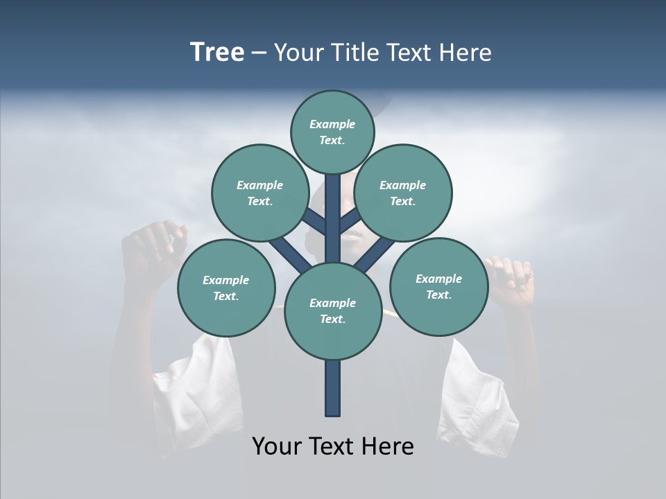 Sky Dribble Boy PowerPoint Template