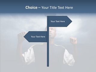 Sky Dribble Boy PowerPoint Template