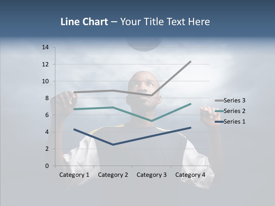 Sky Dribble Boy PowerPoint Template