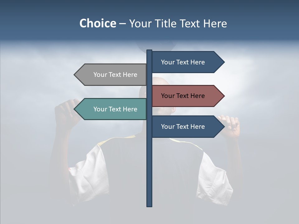 Sky Dribble Boy PowerPoint Template