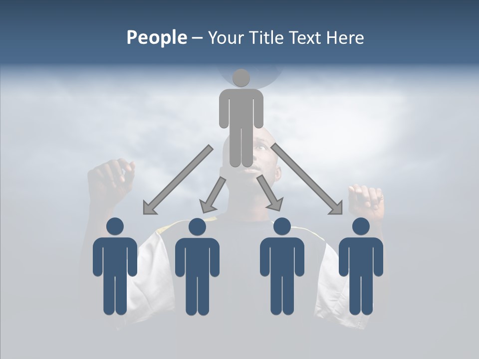 Sky Dribble Boy PowerPoint Template