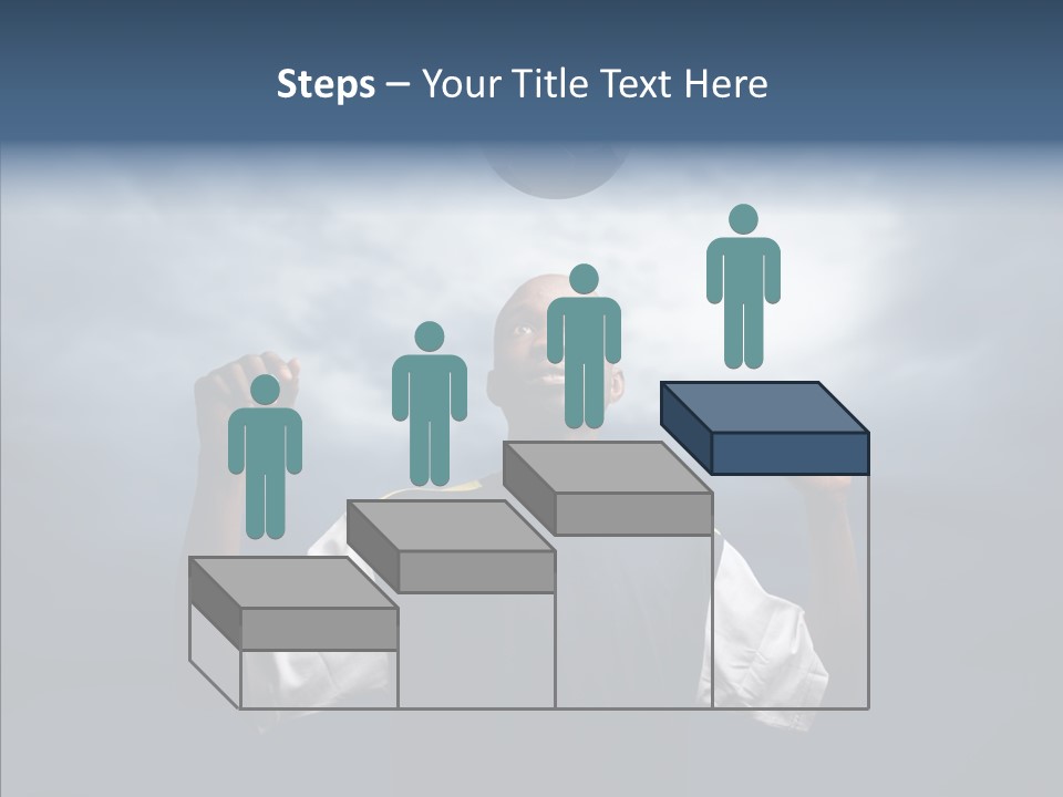 Sky Dribble Boy PowerPoint Template