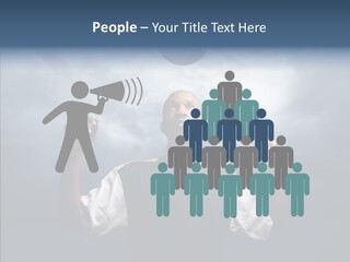 Sky Dribble Boy PowerPoint Template