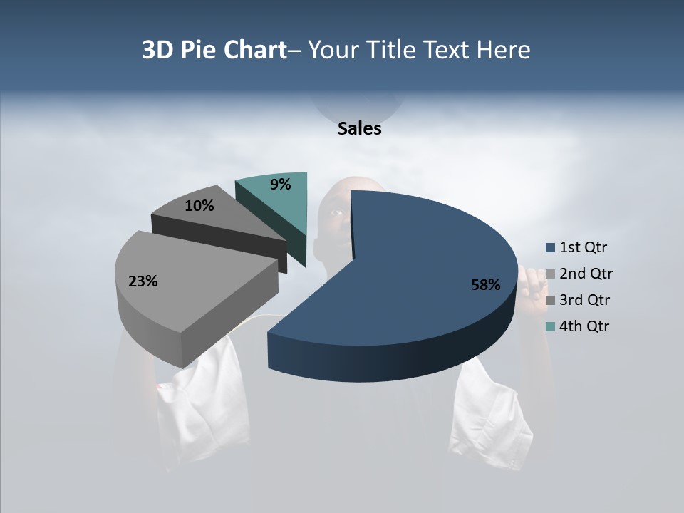 Sky Dribble Boy PowerPoint Template