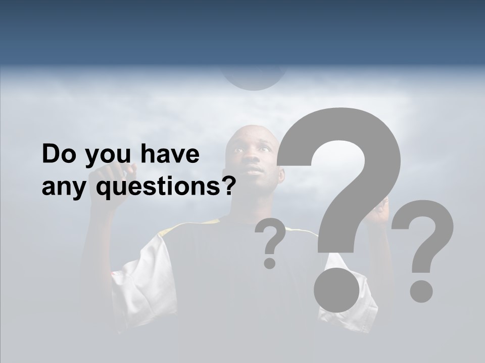 Sky Dribble Boy PowerPoint Template