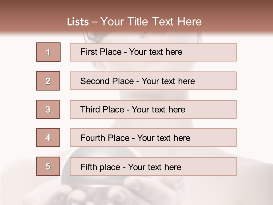 Clean Plastic Girl PowerPoint Template