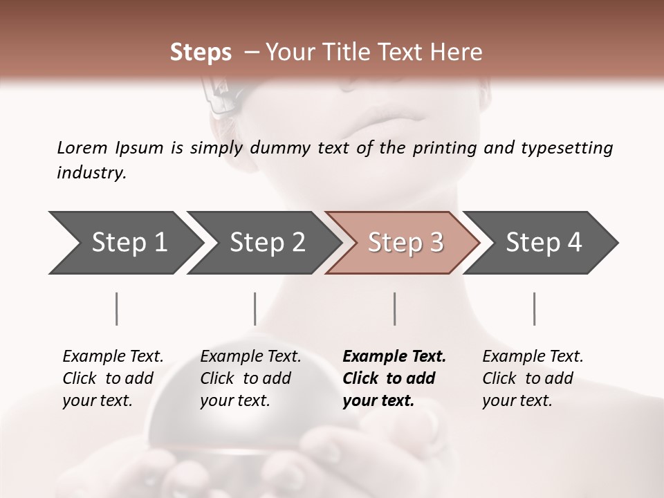 Clean Plastic Girl PowerPoint Template
