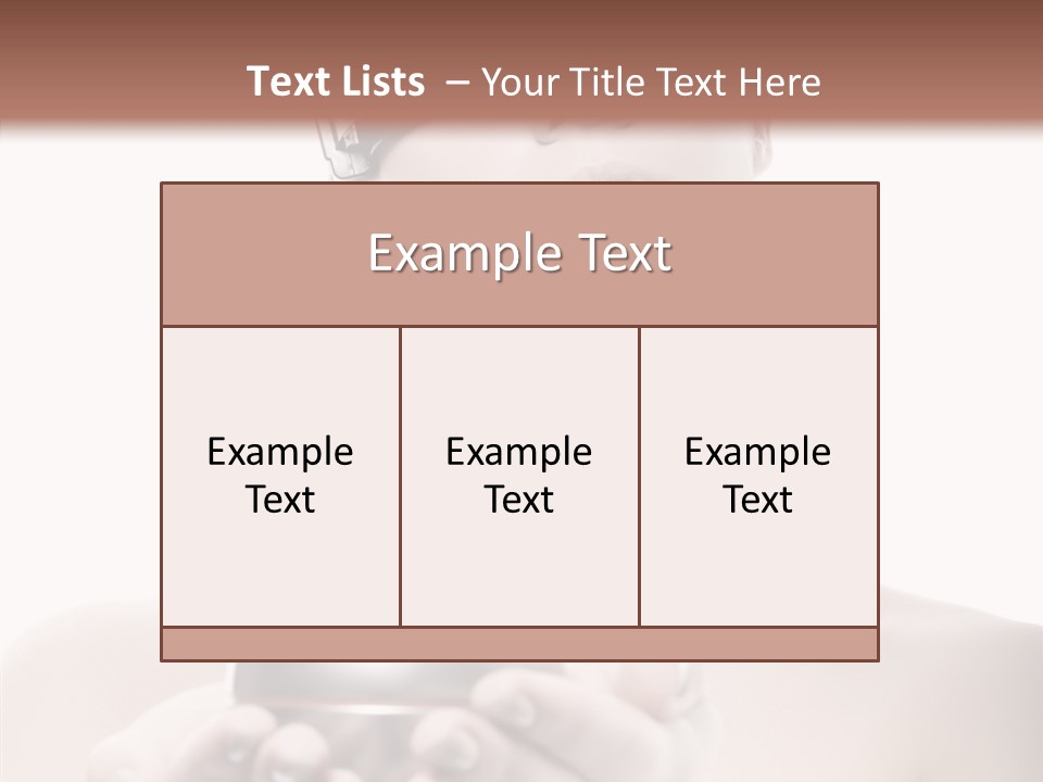 Clean Plastic Girl PowerPoint Template