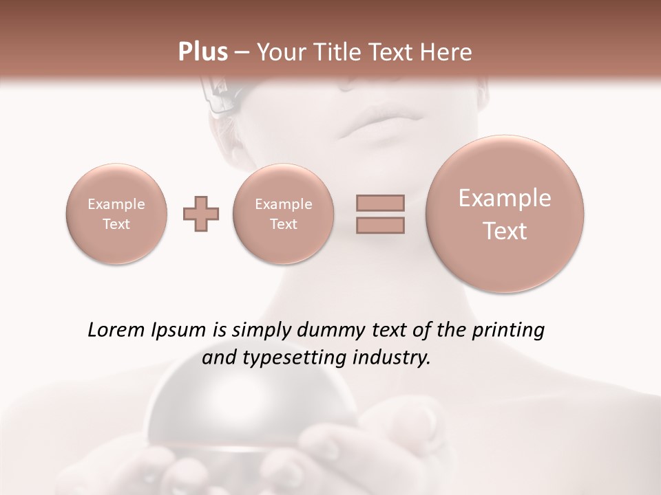 Clean Plastic Girl PowerPoint Template