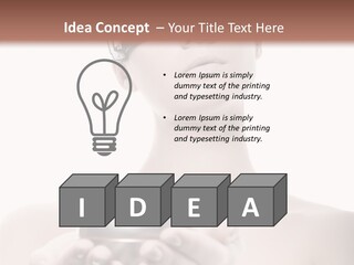 Clean Plastic Girl PowerPoint Template