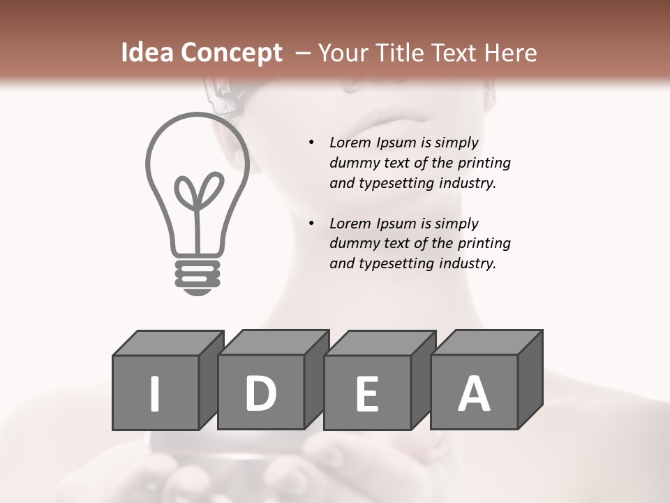 Clean Plastic Girl PowerPoint Template