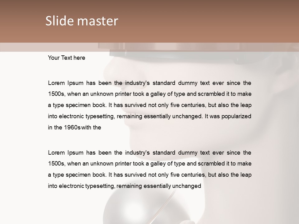 White See Make Up PowerPoint Template