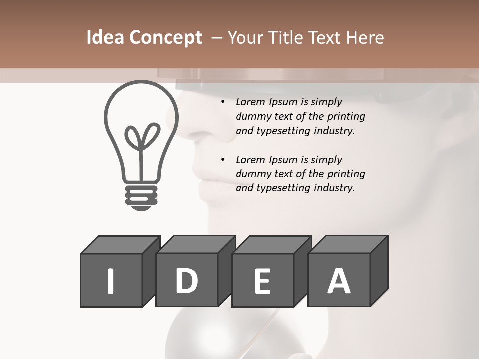 White See Make Up PowerPoint Template