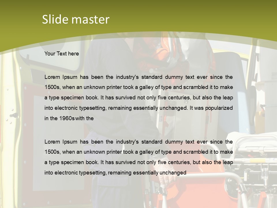 Red Glove Recovery PowerPoint Template