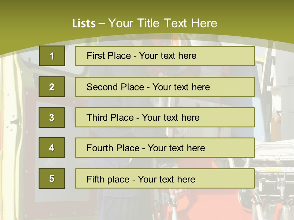 Red Glove Recovery PowerPoint Template