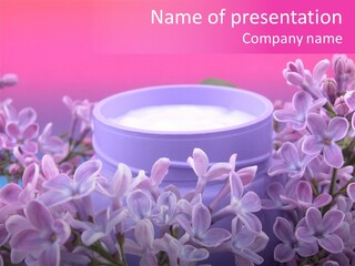 Silk Hand Cream PowerPoint Template