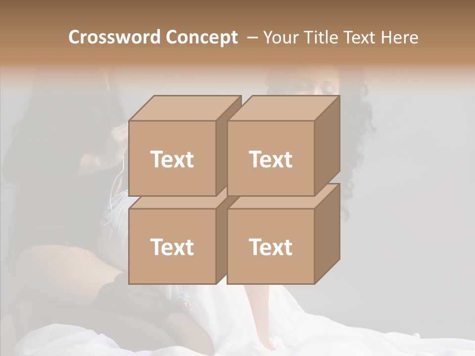 Attractive Clothes Sexual PowerPoint Template