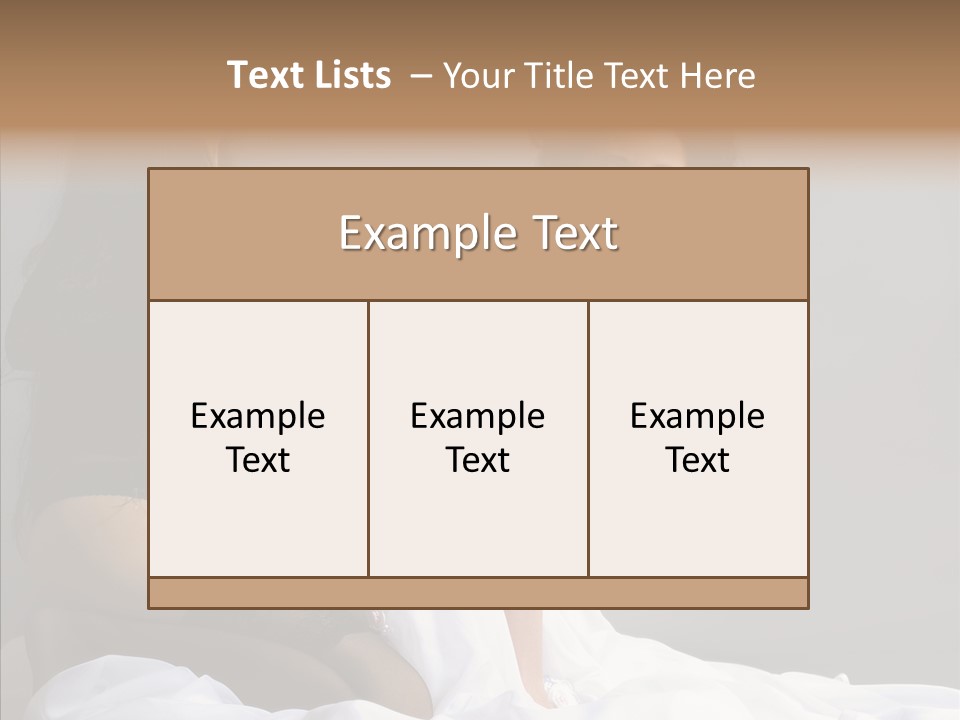 Attractive Clothes Sexual PowerPoint Template