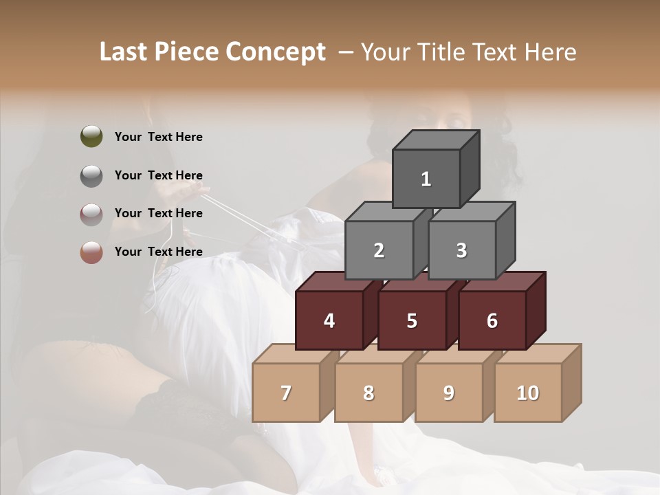 Attractive Clothes Sexual PowerPoint Template