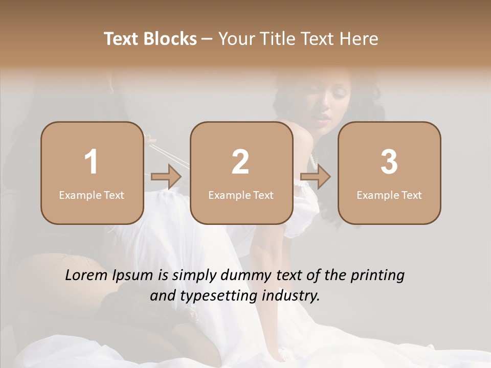 Attractive Clothes Sexual PowerPoint Template