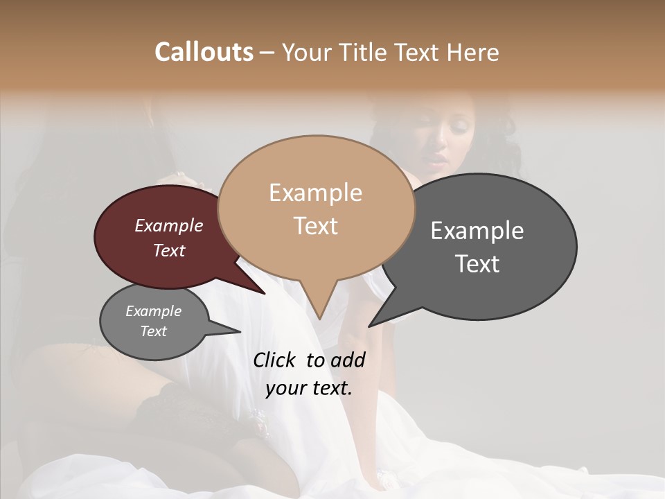 Attractive Clothes Sexual PowerPoint Template