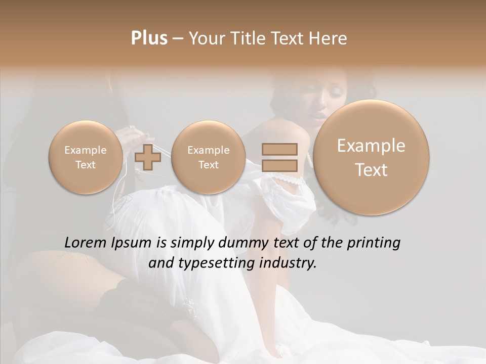 Attractive Clothes Sexual PowerPoint Template